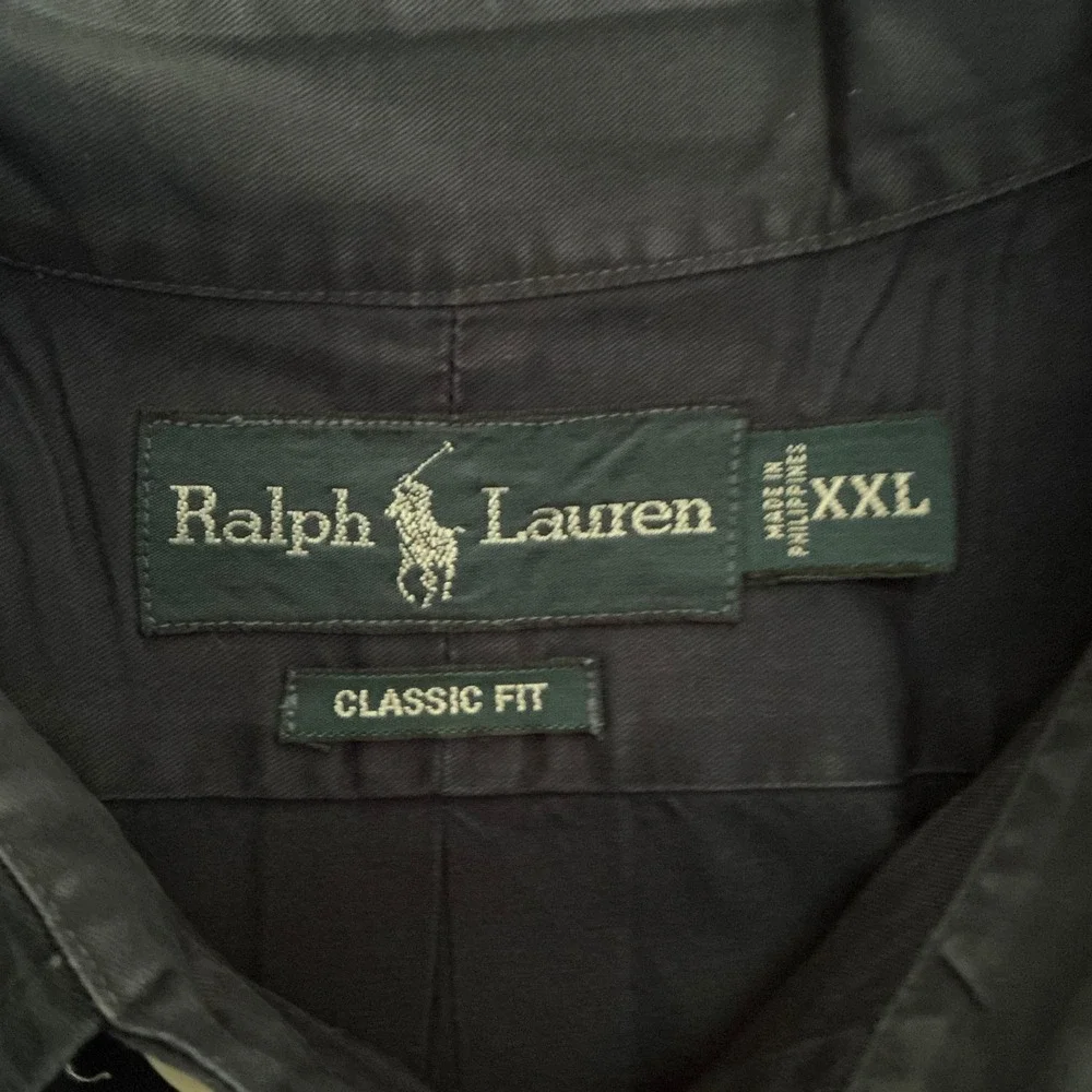 Polo Ralph Lauren Mens XXL Navy Blue Short Sleeve Button Down Classic Fit Shirt
